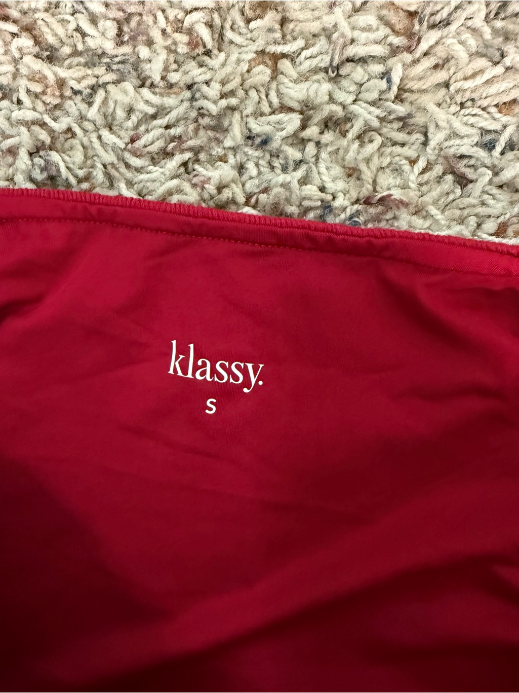 Womens Klassy Red Off The Shoulder Milkmaid Mini Dress Size Small — image 3 of 7
